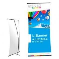 Display L-Banner ajustable 