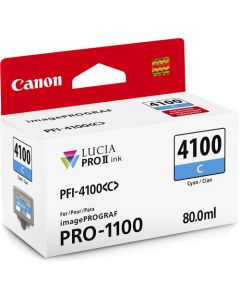 Tinta Canon PFI-4100C Cian 80 ml.