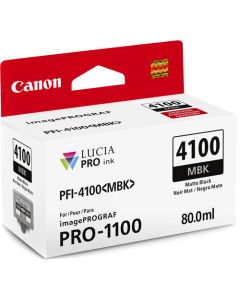 Tinta Canon PFI-4100MBK Negro mate 80 ml.