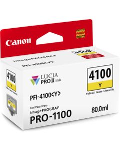 Tinta Canon PFI-4100Y Amarillo 80 ml.