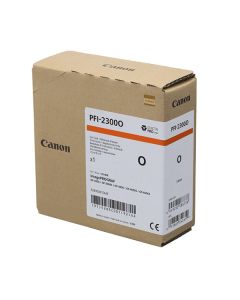 Tinta Canon Naranja PFI-2300O de 330 ml.