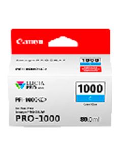 Tinta Canon PFI-1000C Cían 80 ml.