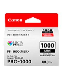 Tinta Canon PFI-1000MBK Negro Mate 80 ml.