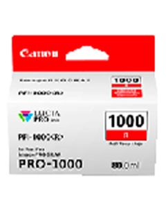 Tinta Canon PFI-1000R Rojo 80 ml.