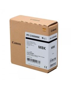 Tinta Canon PFI-2300MBK Negro Mate - 330 ml.