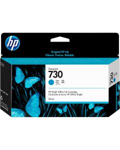 Cartucho tinta HP 730 Cían de 130 ml. P2V62A